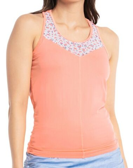Женский топ теннисный Lucky in Love Liberty In Love Blossom Tie Back Tank - Розовый