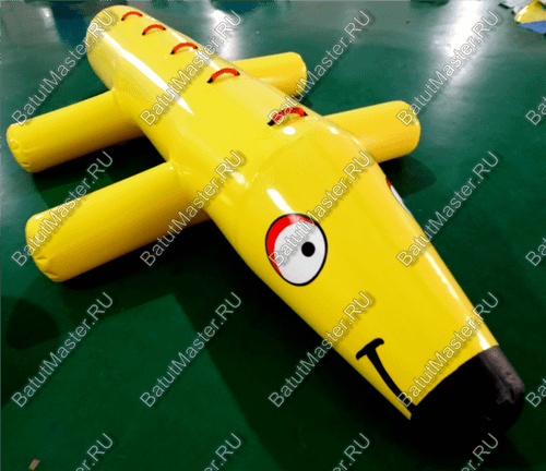 Надувная водная качалка «Жёлтая такса», ПВХ, 4,7×2,6×0,5 м