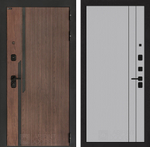 Кармина 10 серый рельеф с молдингом