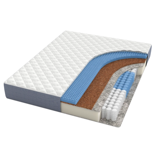 Матрас BuyNice, 19,5 см, жесткость выше средней, независимые пружины