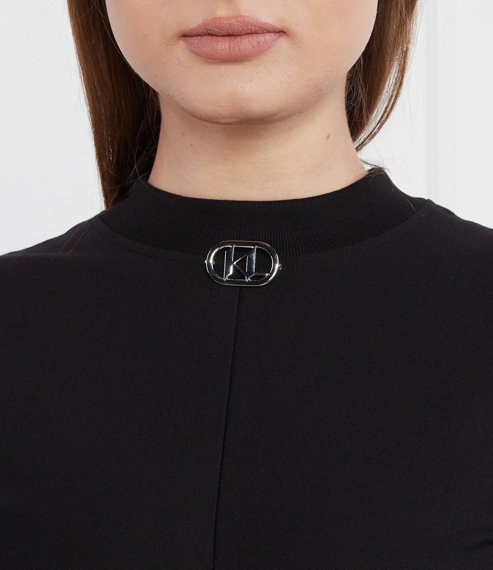 Платье ruched футболка Karl Lagerfeld - черный(235W1351)