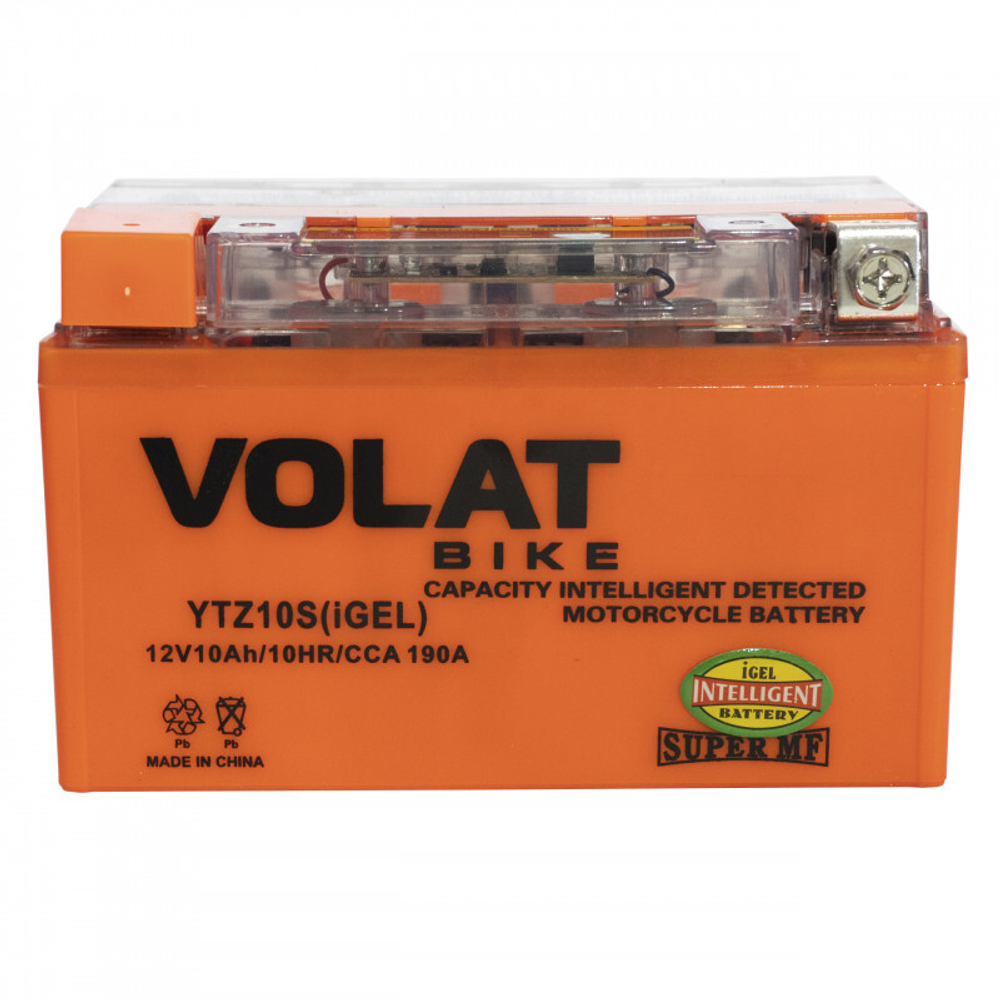 Мото аккумулятор VOLAT YTZ10S(iGEL)Volat (10 Ач, 12 V) Прямая, L+ YTZ10S