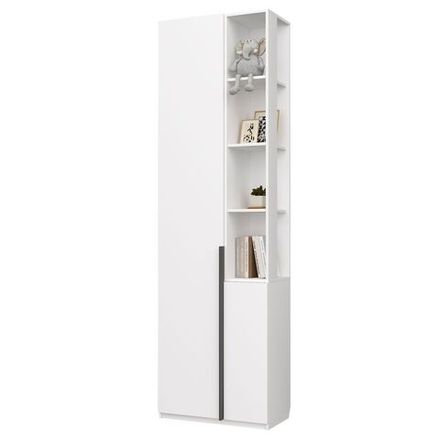 Шкаф-пенал Чарли 5,2 ЛЕВЫЙ белое сияние