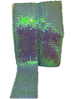 Тесьма эластичная пайтки ш-7см голубой 1м