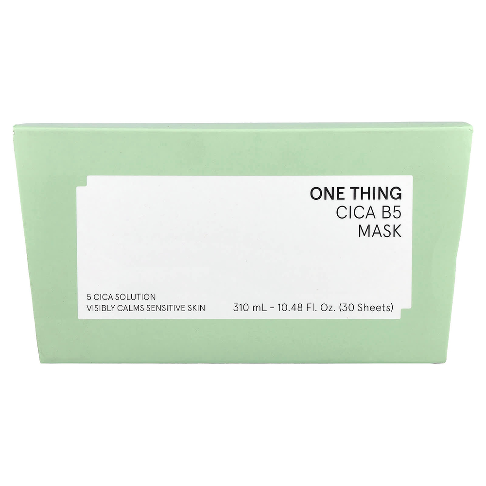 One Thing, Cica B5 Beauty Mask, 30 шт., 310 мл (10,48 жидк. Унции)