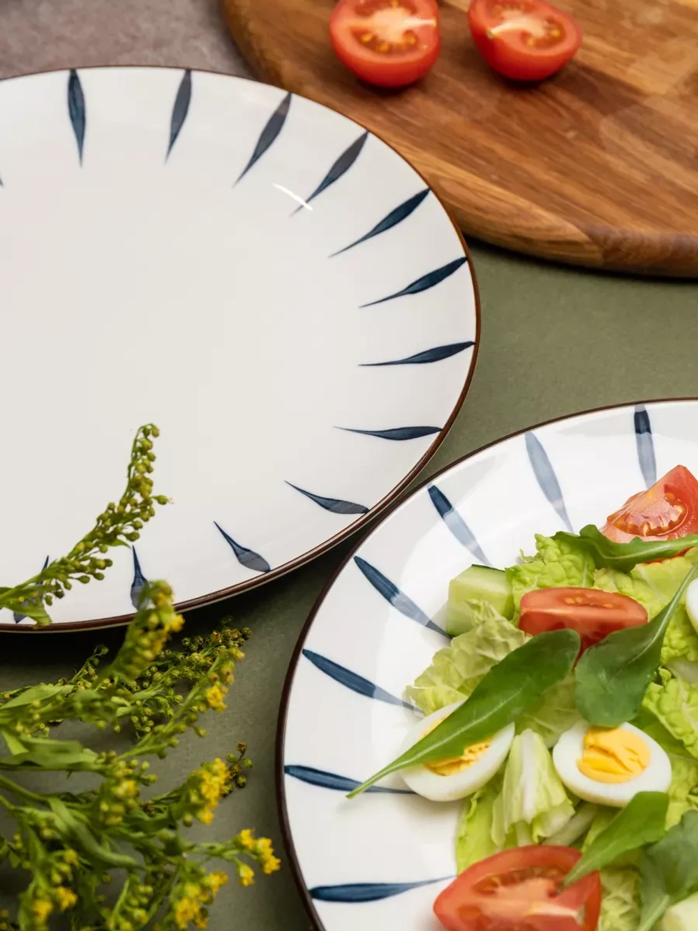 Тарелка без бортов, Лепесток, диаметр 25,5 см - 6 шт.