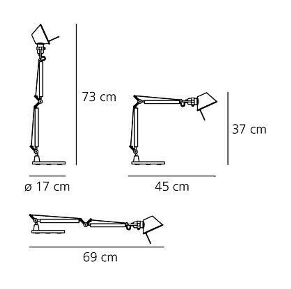 Настольная лампа офисная Artemide  A001300