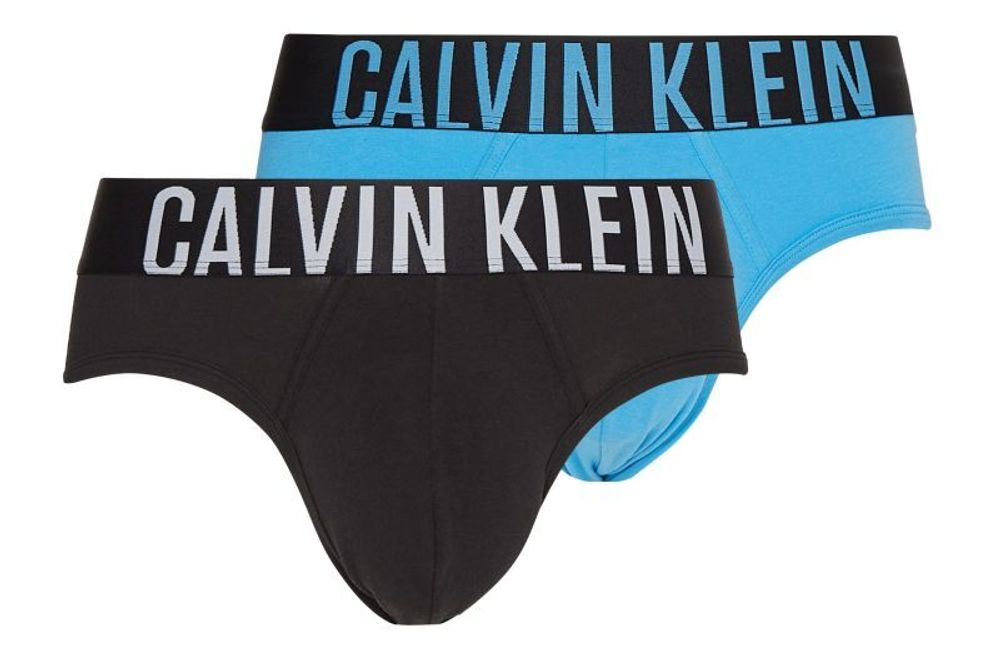 Мужские боксеры спортивные Calvin Klein Intense Power Hip Brief 2P - black/signature blue