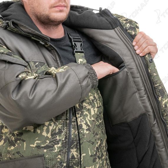 Костюм зимний ГОРКА полукомбинезон, алова/хаки р.54/182 Helios