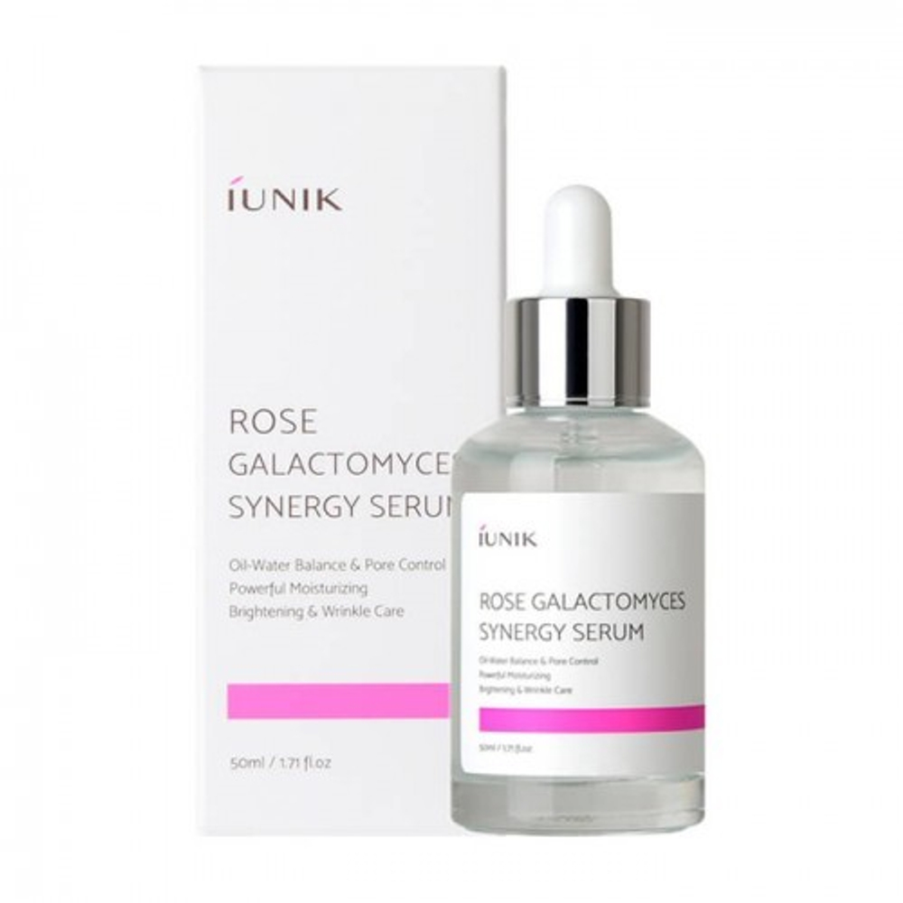 IUNIK Rose Galactomyces Synergy Serum сыворотка с розовой водой и галактомисисом