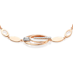 Браслет из комбинированного золота c натуральными топазами white Артикул: 05-0744-00-201-1111