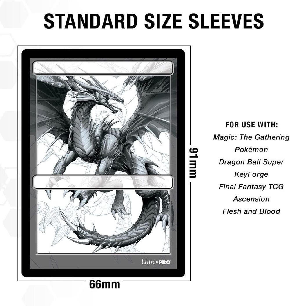 Ultra Pro Eclipse Matte Standard Sleeves: Jet Black (100 Sleeves)