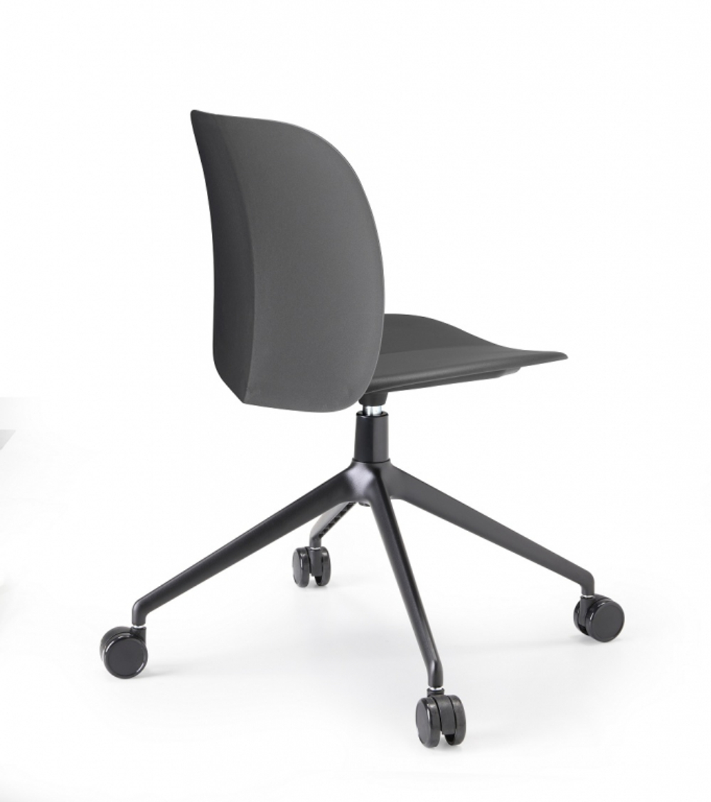 Стул офисный пластиковый Scab Design Mentha Go Green, черный, антрацит