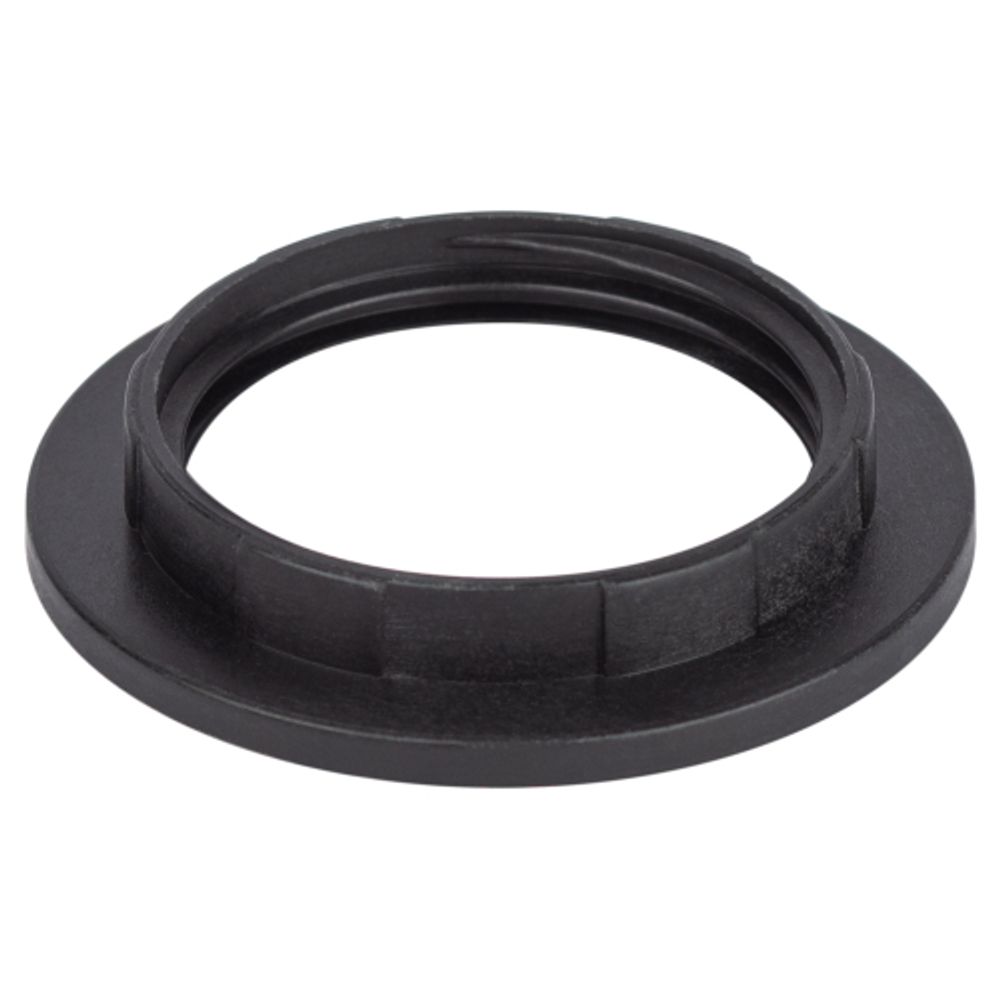 Кольцо для патрона ЭРА E27 пластик, черное