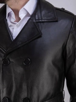 Плащ кожаный из натуральной кожи Турция