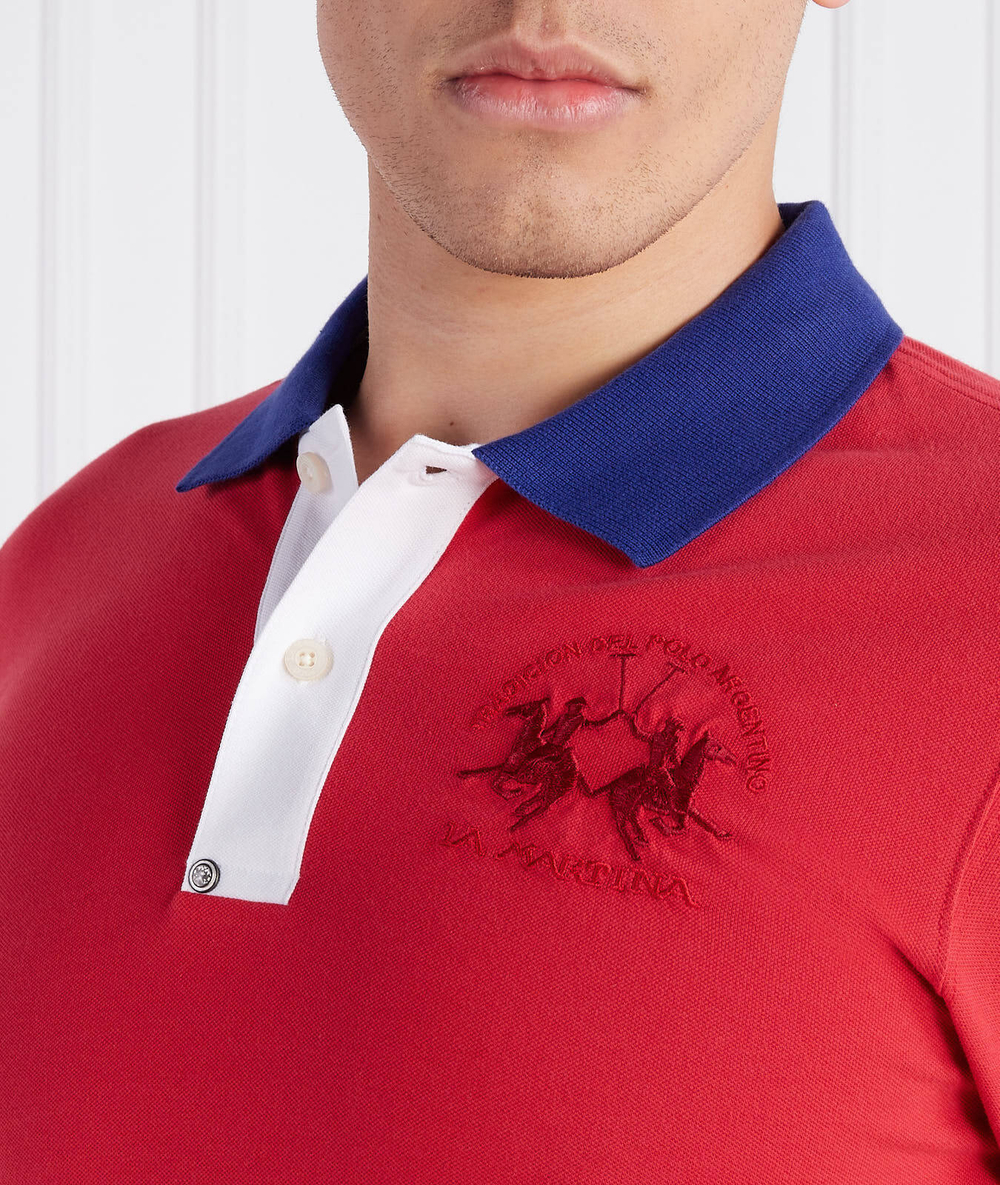 Поло La Martina - красный(VMP005 PK001)
