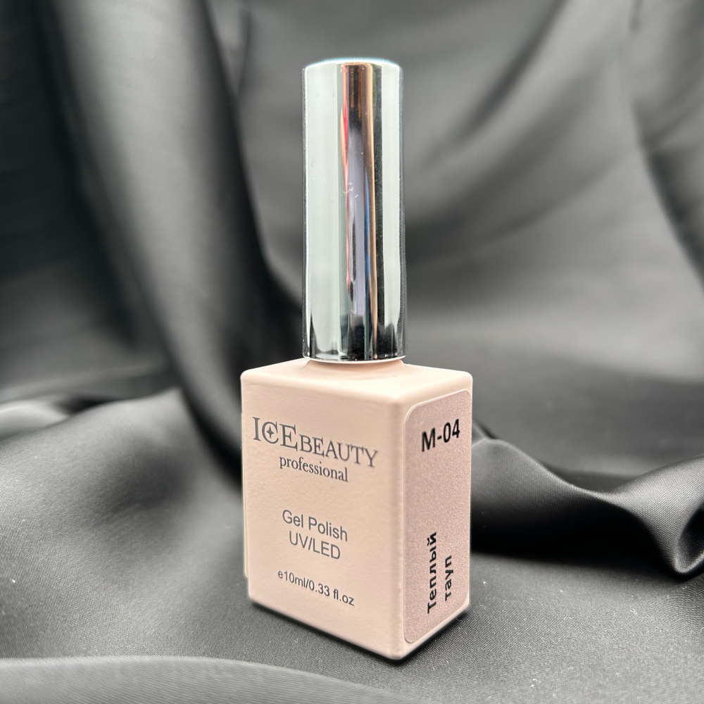 IceBeauty Гель-лак M-04 "Теплый тауп", 10 мл
