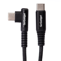 Кабель GoGadget CB004 USB-C (M) Г-образный — USB-C (M) прямой 1,2 м 3А