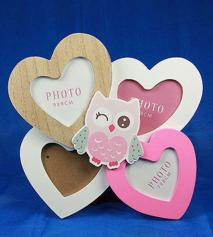 138525 Фоторамка "Сова" на 4 фото