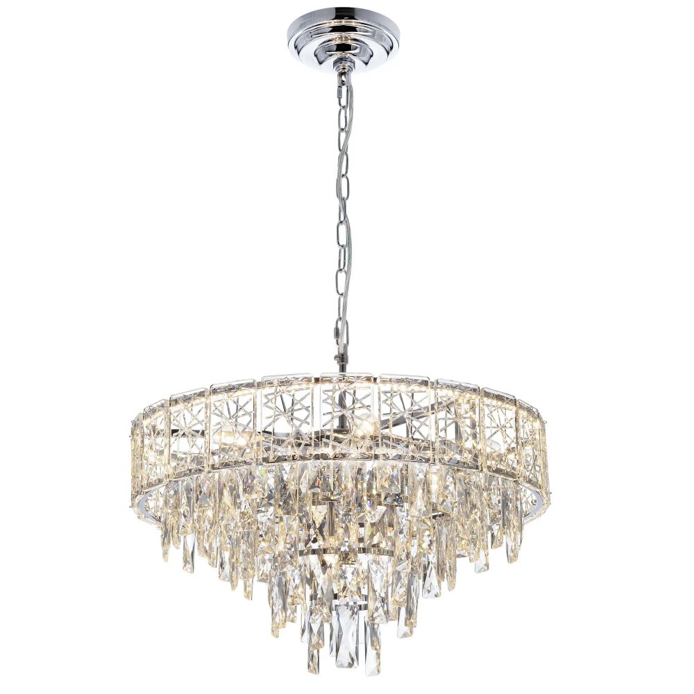 Citilux SAGRADA CL317251 Люстра хрустальная подвесная Хром