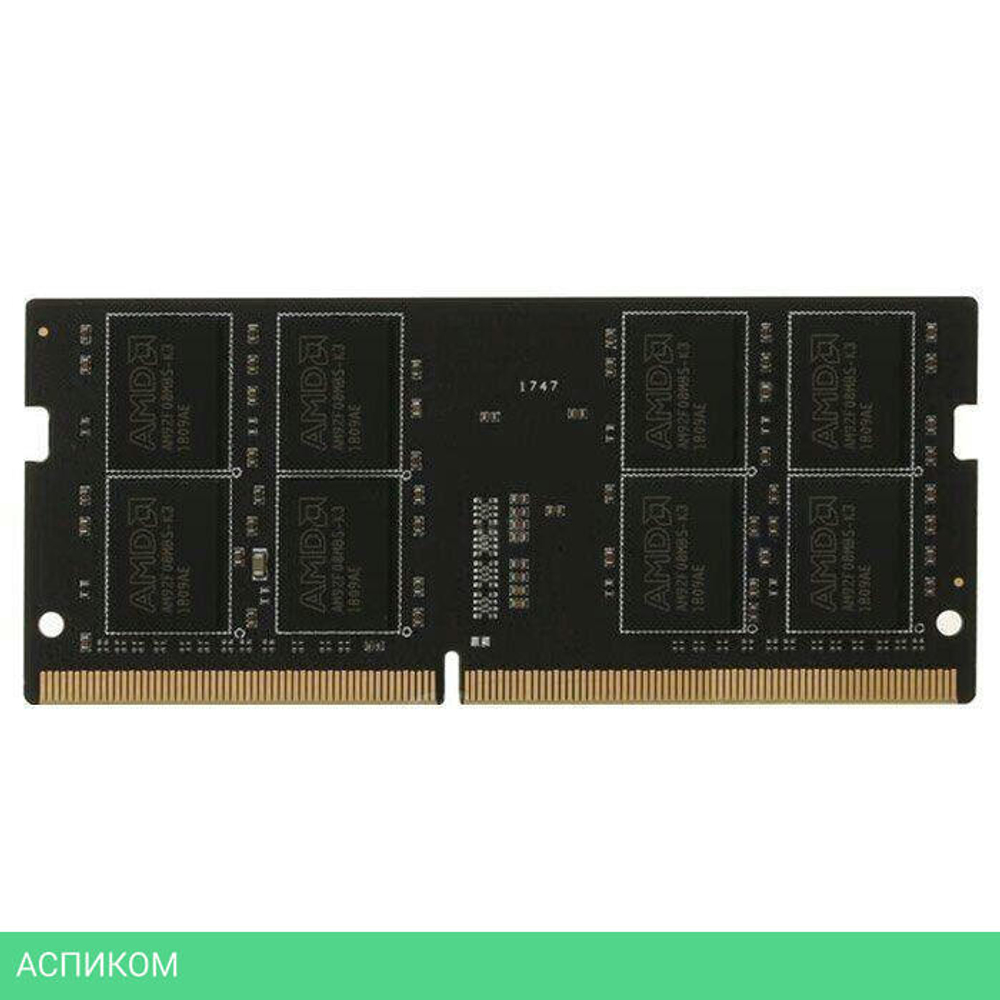 Оперативная память AMD R7 Performance Series 16GB DDR4 SODIMM PC4-19200 (R7416G2400S2S-U)