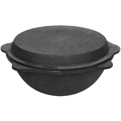 Казан + крышка сковорода 12л, плоское дно