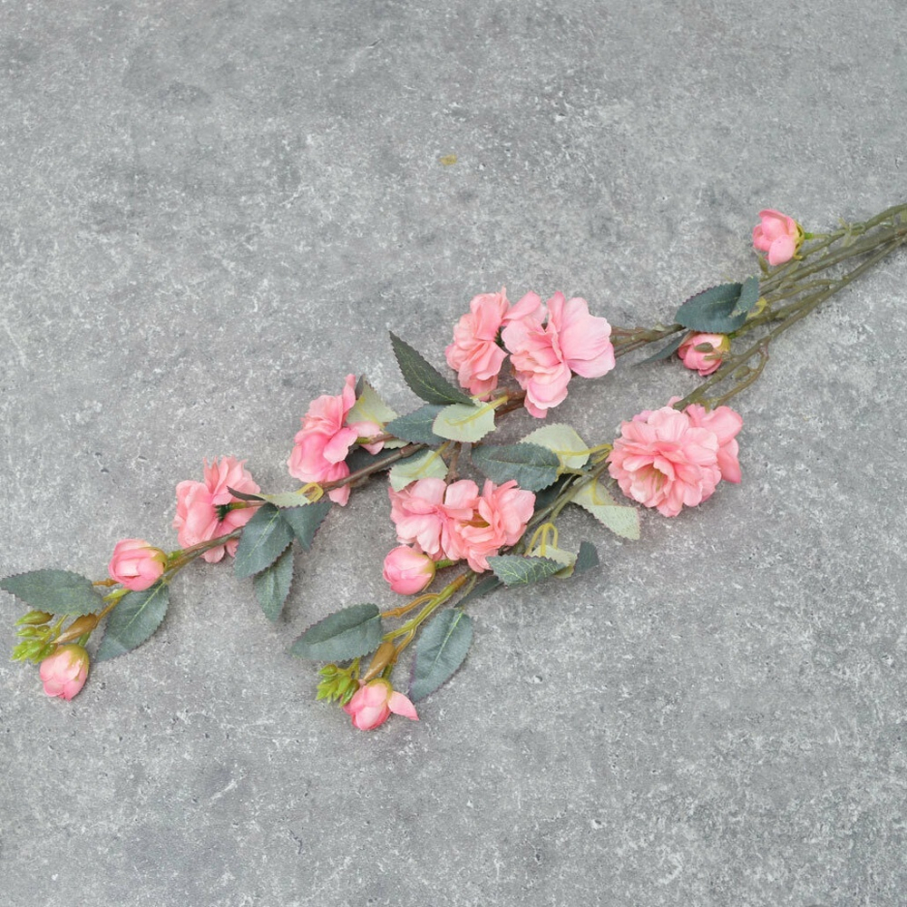 Цветы искусственные "Шиповник", цвет розовый