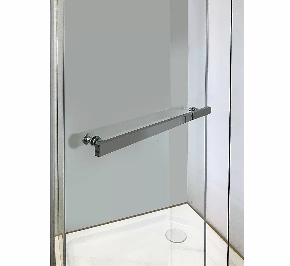 Душевой уголок CeruttiSpa Chika 100x100 CHIKA ZP101T стекло прозрачное/профиль хром