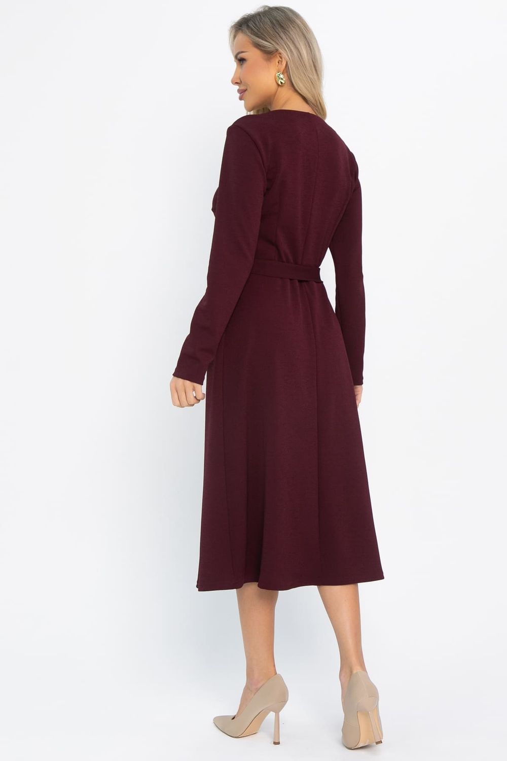 Платье трикотажное Парижанка (бордовое) П14622-10М LT Collection