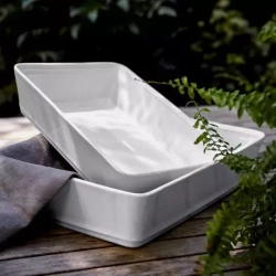 Тарелка 10х37см Costa Nova Friso белая