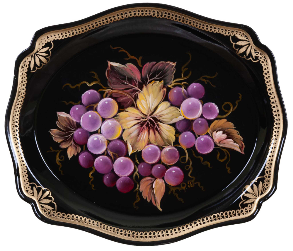 Zhostovo metal tray A3D02112023068