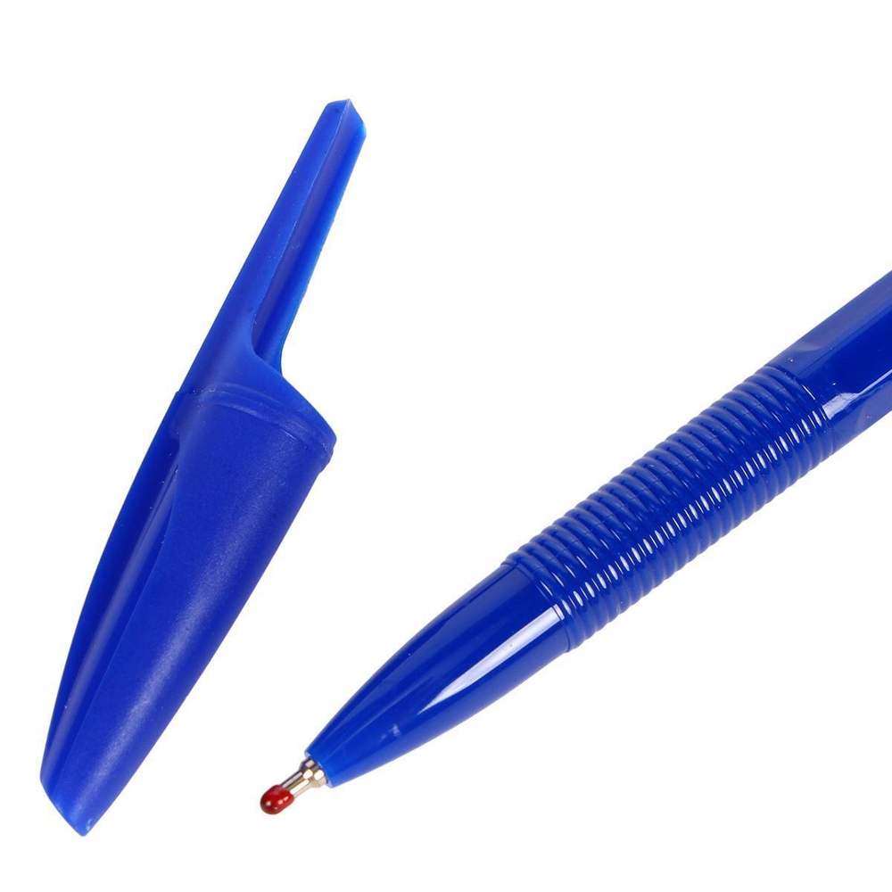 Ручка масляная Piano PT-1147 1 мм, синяя, синий корпус, без шк, C-40749 (Комплект 50шт.)