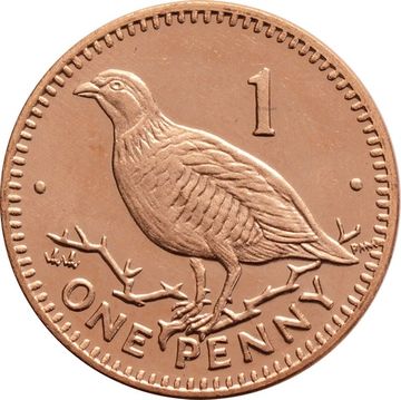 1 пенни 2000 Гибралтар