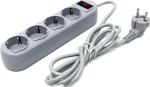 Фильтр сетевой Defender ES Lite 1,8 м grey (4 розетки)
