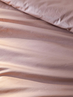Комплект постельного белья из премиального сатина бежевого цвета из коллекции essential, 150х200 см