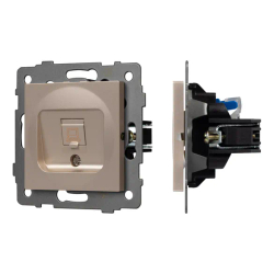 Механизм компьютерной розетки SCT-MPC1-PL-GD-V (RJ-45, CAT6) (Arlight, -) 049849