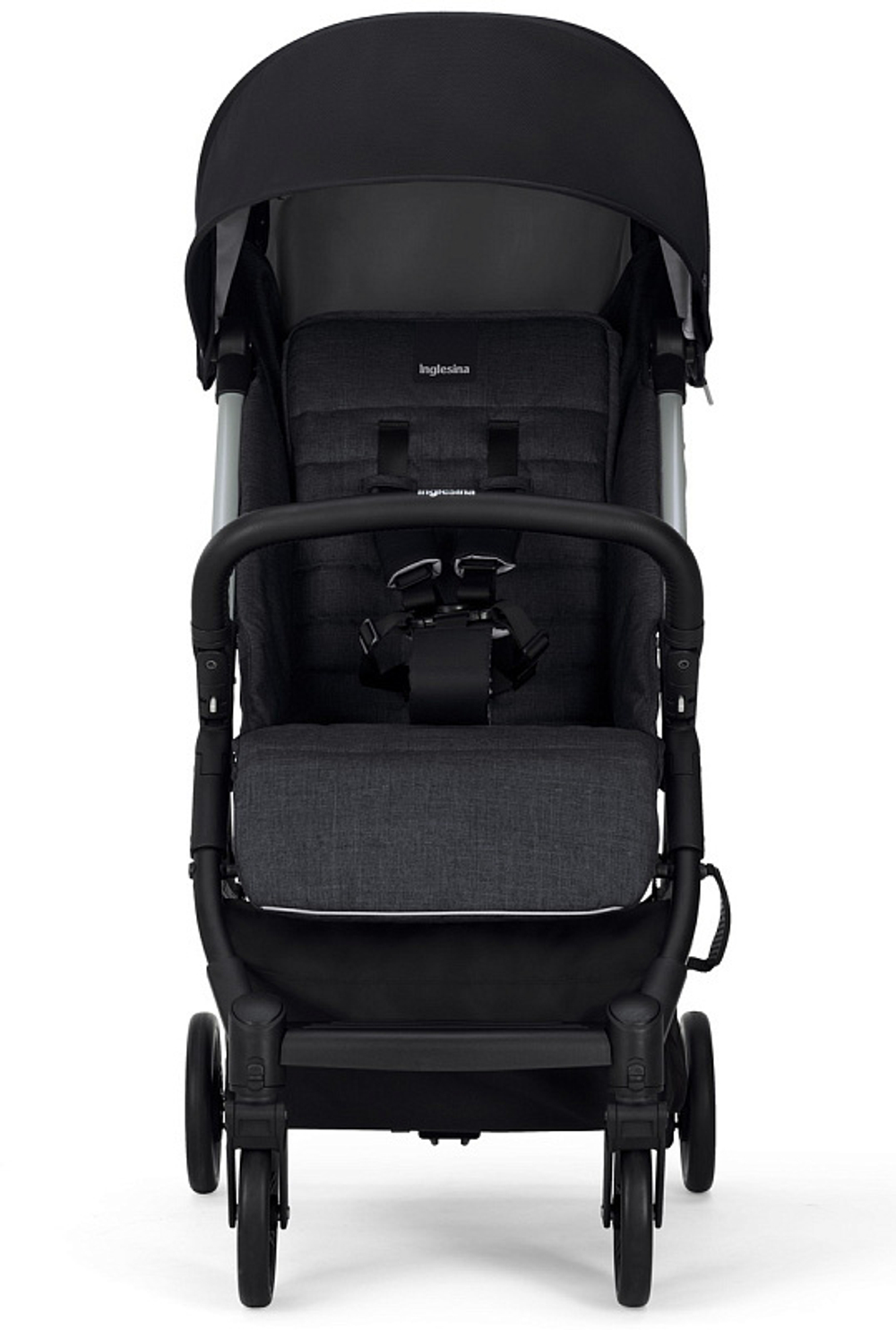 Детская прогулочная коляска Inglesina Quid 2 с накидкой для ног 2024 Puma Black