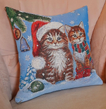 Декоративный гобеленовый чехол для интерьерной подушки Пожелания 38*38