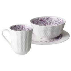 НАБОР ПОСУДЫ ОБЕДЕННЫЙ LEFARD "LILAC" 3 ПР. (КОР=8НАБ.)