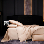 КПБ Однотонный Сатин Премиум на резинке OCPR010, Евро, 4 наволочки, простынь 160*200*30