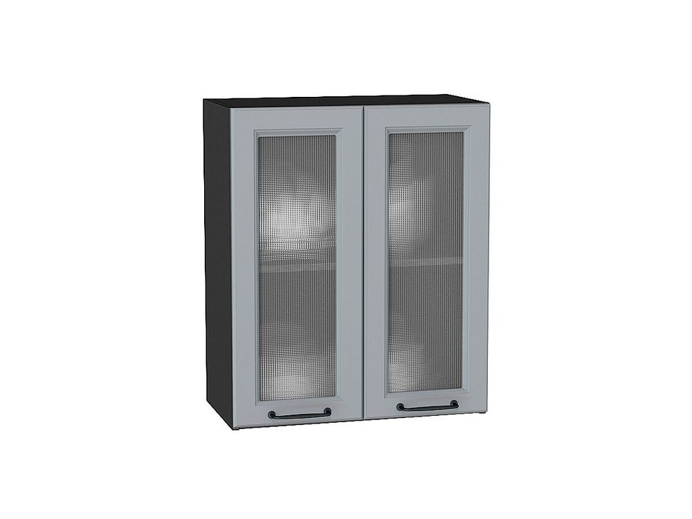 Шкаф верхний с 2-мя остекленными дверцами Ницца