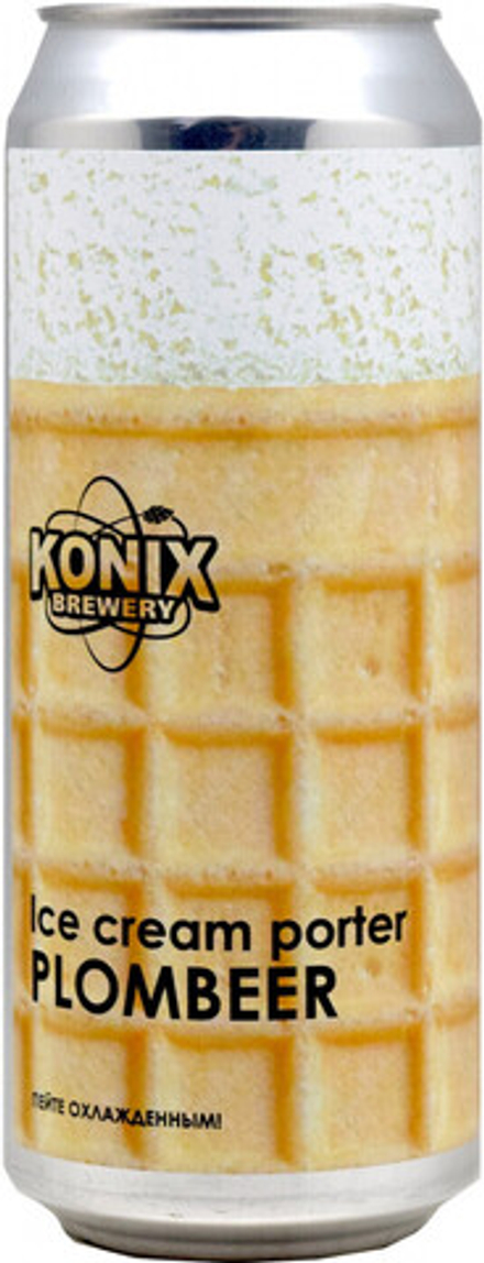 Пиво Коникс Айс Крим Портер Пломбир / Konix Ice Cream Porter Plombeer 0.45л - 6шт