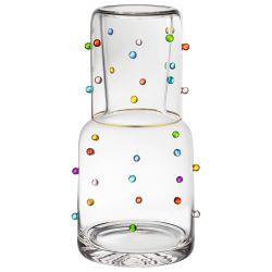 ГРАФИН С КРЫШКОЙ-СТАКАНОМ "COLORS" 750/290 МЛ