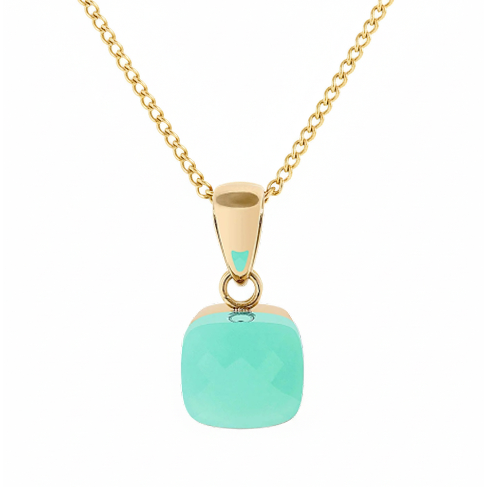 Колье Qudo FIRENZE (G) Light Palace Green Opal 107001/48-4510