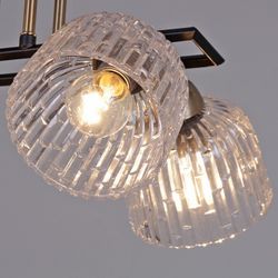 Люстра на штанге ILLUMICO  IL0794-4CSQ-25BKAB ELITE