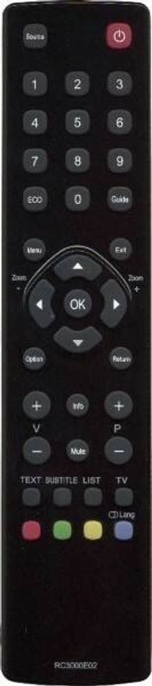 Пульт  RC3000E02 (RC2000E02) для телевизора Telefunken,Thomson, Hyundai, TCL, Lentel,