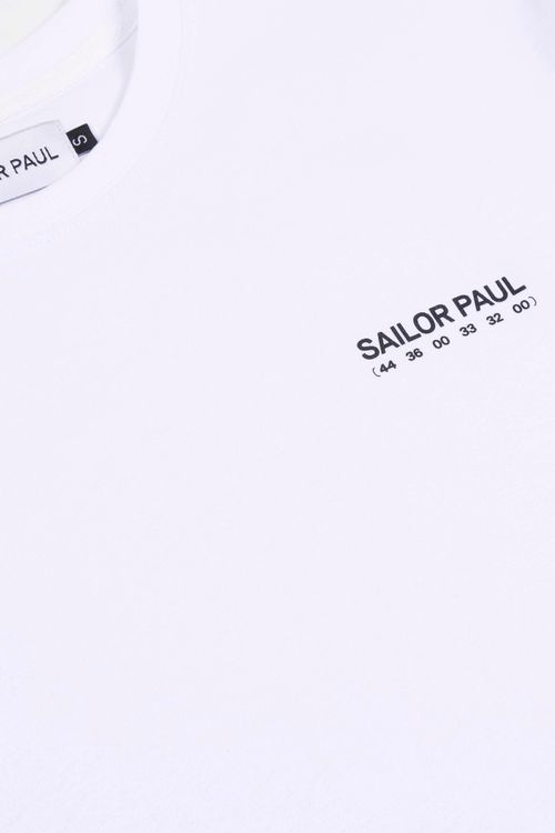 Футболка Sailor Paul Text Logo Белая