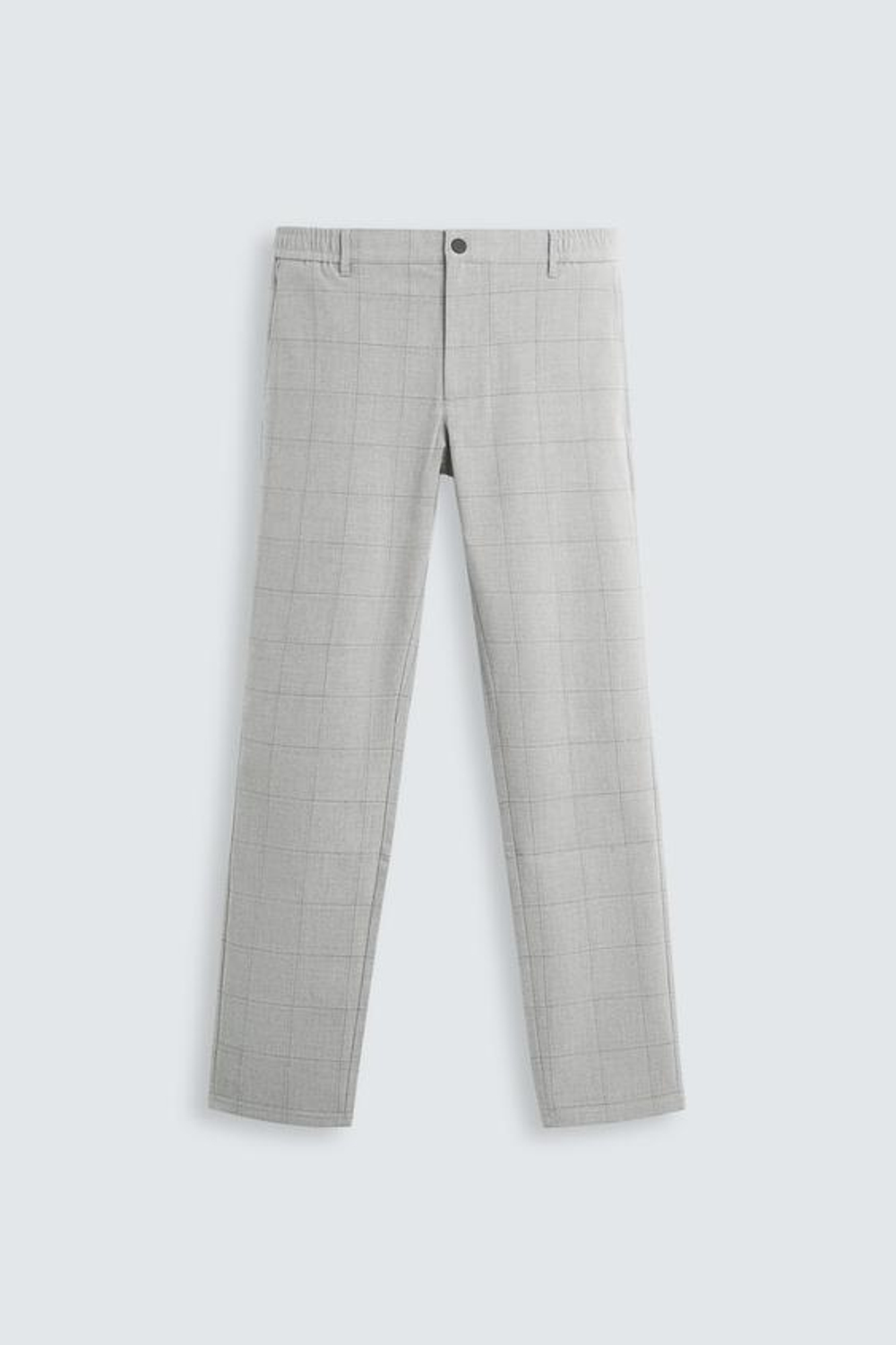 ZARA БРЮКИ SLIM FIT COMFORT, СЕРЫЙ МЕЛАНЖ