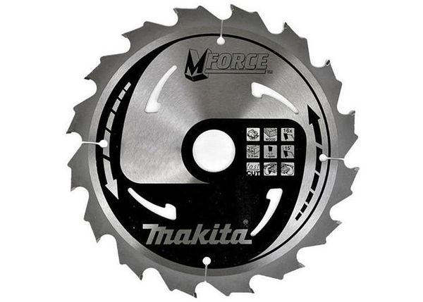 Диск пильный Makita по дереву 210x30x1.4мм, 16зуб. M-FORCE MAKITA B-31326