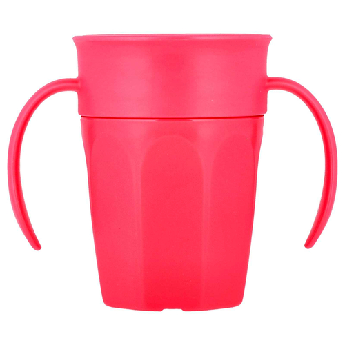 Dr. Brown's, Milestones™, Cheers360™, кружка без носика, для детей от 6 месяцев, розовый, 200 мл (7 унций)